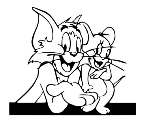 Mô hình 3D Tom và Jerry trang trí độc đáo cho góc làm việc - Image 1