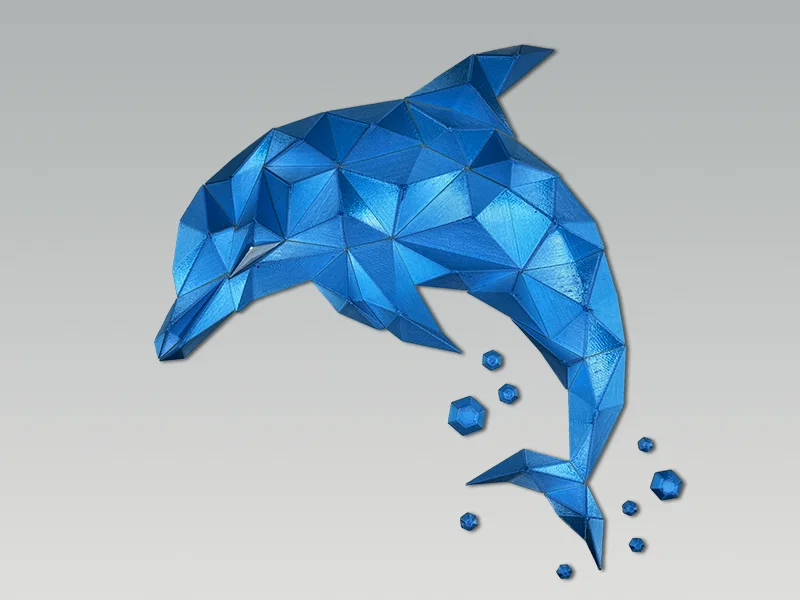 Tranh Treo Tường Cá Heo Dễ Thương (Cute Dolphin Wall Art) - Image 1