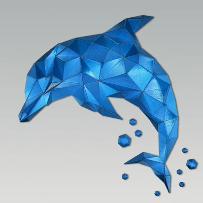 Tranh Treo Tường Cá Heo Dễ Thương (Cute Dolphin Wall Art)