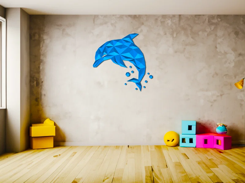 Tranh Treo Tường Cá Heo Dễ Thương (Cute Dolphin Wall Art) - Image 2