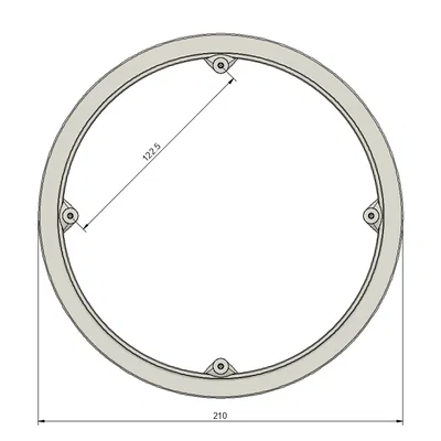 Ốp bảo vệ đĩa xích SRAM Truvativ (Chainring Guard) - File in 3D