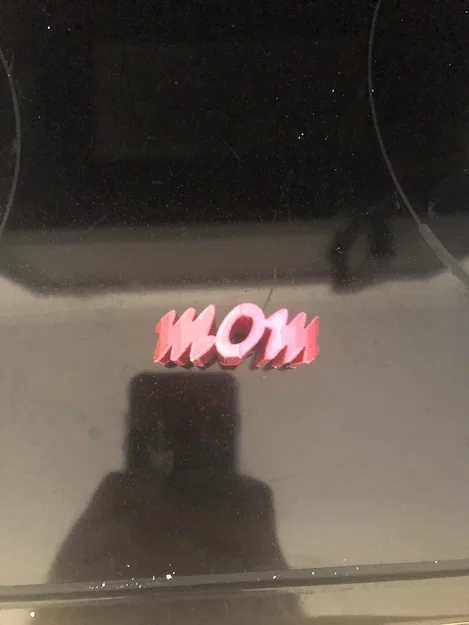 Mô hình trái tim chữ Mom độc đáo - Món quà in 3D đầy ý nghĩa - Image 2