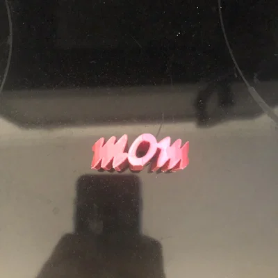 Mô hình trái tim chữ Mom độc đáo - Món quà in 3D đầy ý nghĩa