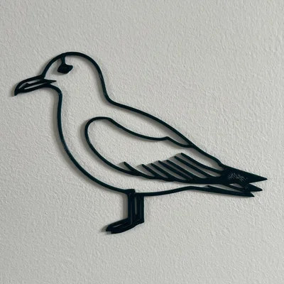 Trang trí treo tường 3D hình chim hải âu (Seagull Wall Art) tinh tế