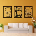 Mô hình treo tường gia đình The Simpsons trang trí nhà cửa - Thumbnail 1
