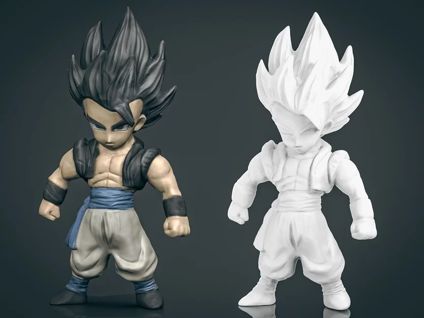 Bộ sưu tập mô hình 3D Dragon Ball 4 nhân vật (Majin Boo, Piccolo, Gogeta) - Image 1