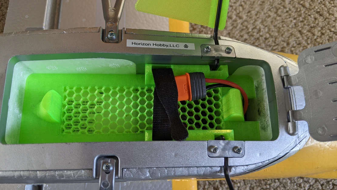 Khay giữ pin 3D cho máy bay RC Carbon Cub S2 1.3m - Image 1