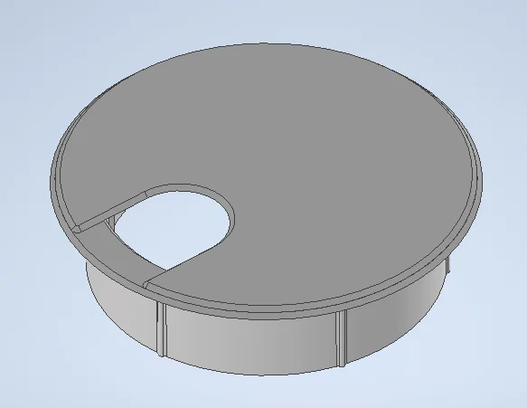 Nắp đậy lỗ đi dây bàn làm việc 54 mm (Desk Hole Cable Grommet) - Image 1