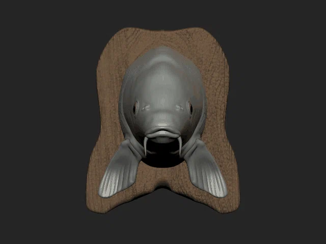 Mô hình đầu cá chép 3D treo tường - Decor độc đáo cho cần thủ - Image 1