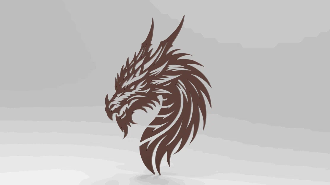 Tranh treo tường Đầu Rồng (Dragon Head Wall Art) - Image 1