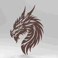 Tranh treo tường Đầu Rồng (Dragon Head Wall Art) - Thumbnail 1