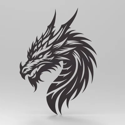 Tranh treo tường Đầu Rồng (Dragon Head Wall Art)