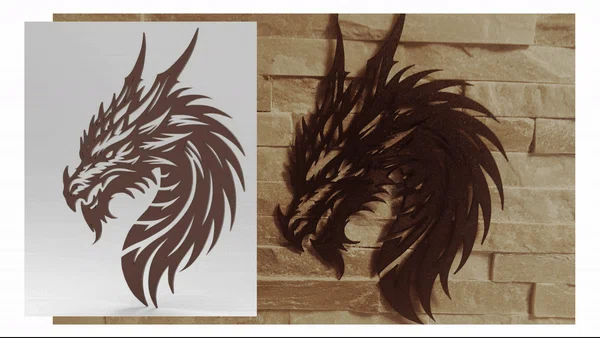 Tranh treo tường Đầu Rồng (Dragon Head Wall Art) - Image 6