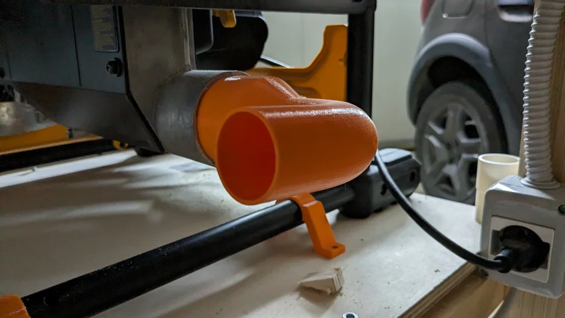 Adapter cong cho ống 40mm cho Dewalt Table Saw (7485 / 7492) - Image 1