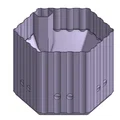 Chậu tự tưới nước (in 1 lần kiểu Spiral Vase/Vase Mode) - Thumbnail 4