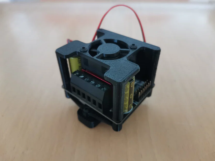 BTT TMC 5160T / TMC5160T Plus (w/o case) - Ống gió quạt 3010 + adapter gắn DIN rail - Image 3