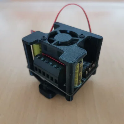 BTT TMC 5160T / TMC5160T Plus (w/o case) - Ống gió quạt 3010 + adapter gắn DIN rail