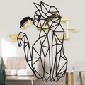 Tranh treo tường 3D hình mèo phong cách Geometric tối giản - Thumbnail 1