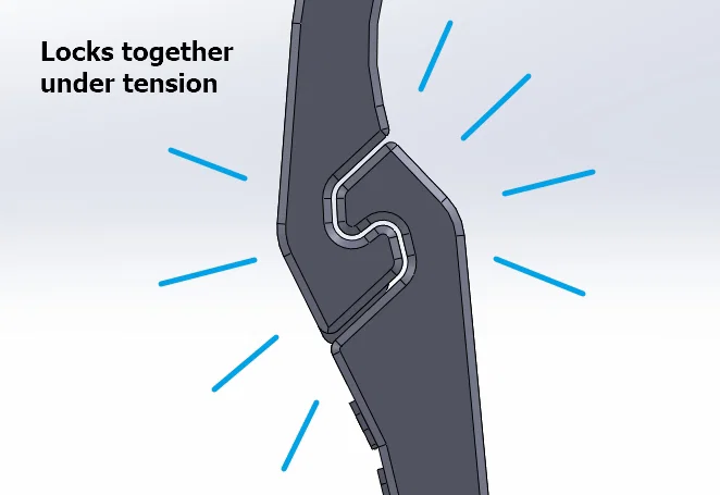 #0064 Carabiner nhỏ gọn siêu chắc + Cord Tensioner [Cam Action, paracord 4mm] - Image 5