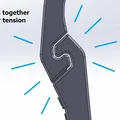 #0064 Carabiner nhỏ gọn siêu chắc + Cord Tensioner [Cam Action, paracord 4mm] - Thumbnail 5