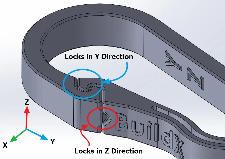 #0064 Carabiner nhỏ gọn siêu chắc + Cord Tensioner [Cam Action, paracord 4mm] - Image 6