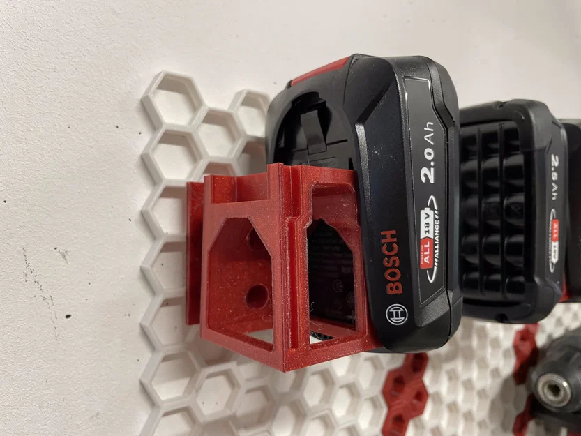 HSW Giá treo pin Bosch 18V DIY & bộ sạc (AL1810CV) cho Honeycomb Wall - Image 2