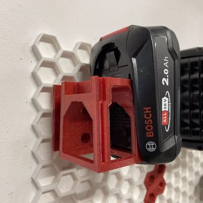 HSW Giá treo pin Bosch 18V DIY & bộ sạc (AL1810CV) cho Honeycomb Wall