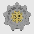 Mô hình 3D Cánh cửa Vault 33 cho người hâm mộ Fallout - Thumbnail 1