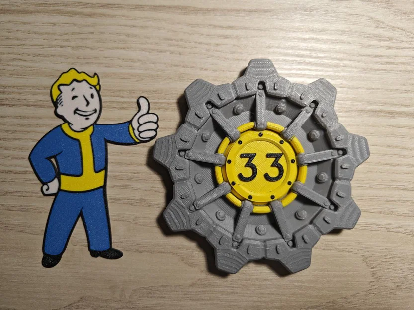 Mô hình 3D Cánh cửa Vault 33 cho người hâm mộ Fallout - Image 2