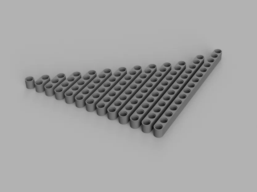 Bộ Thanh Dầm LEGO Technic 1-15 Lỗ Tự In 3D (Tương Thích Cao) - Image 1