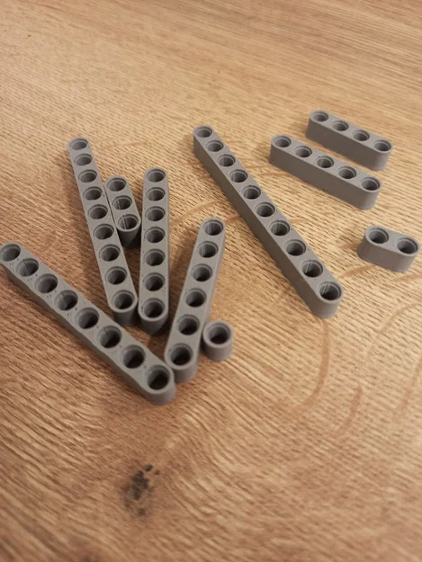 Bộ Thanh Dầm LEGO Technic 1-15 Lỗ Tự In 3D (Tương Thích Cao) - Image 2