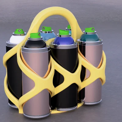 Khay xách 6 lon sơn xịt (6-Pack) – Không cần Supports