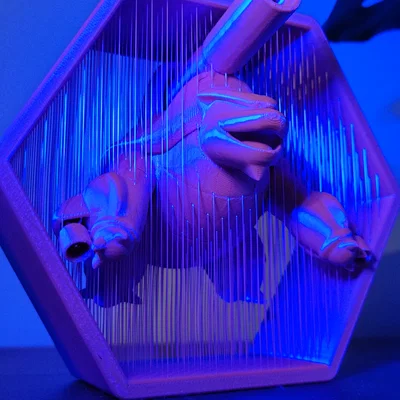 Suspended Mega Blastoise – Mẫu string art treo siêu ngầu