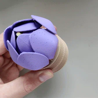 Hộp Cất Nhẫn Hình Hoa Cơ Khí (Mechanical Flower Ring Storage Box)