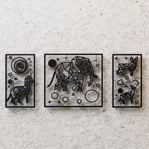Remix Minimalist Geometric Fauna - Image 1