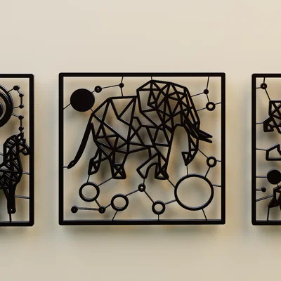 Remix Minimalist Geometric Fauna