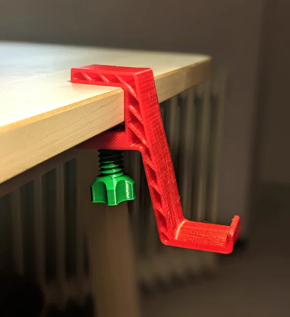 Móc treo tai nghe kẹp bàn - Phụ kiện 3D hữu ích cho góc làm việc - Image 1