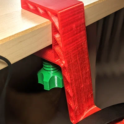 Móc treo tai nghe kẹp bàn - Phụ kiện 3D hữu ích cho góc làm việc