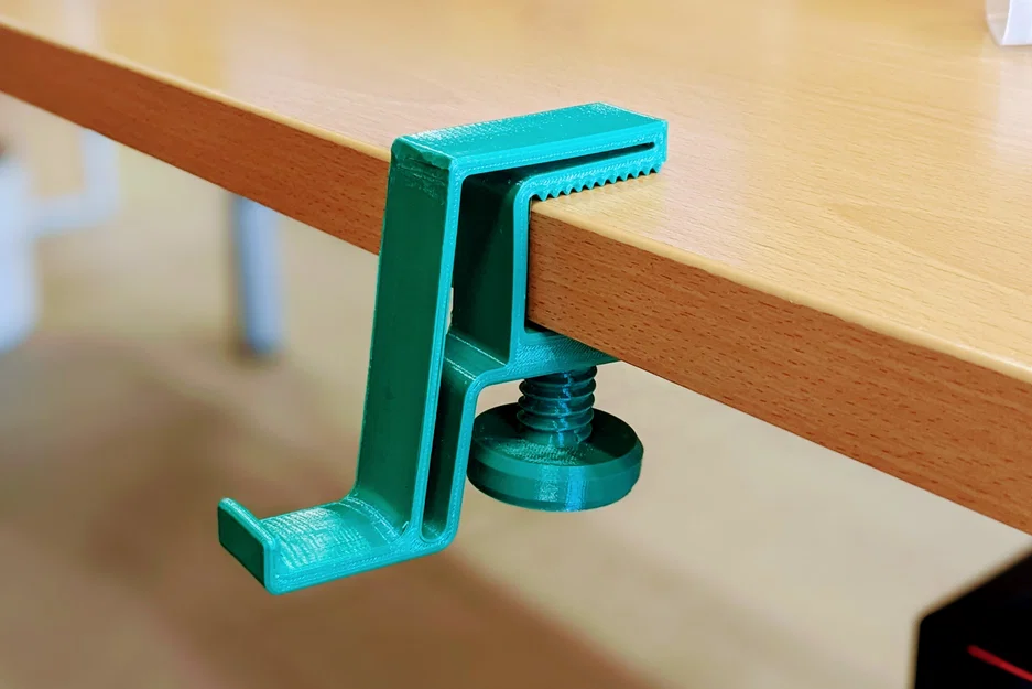 Giá treo tai nghe 3D kẹp bàn thông minh tiện lợi - Image 3