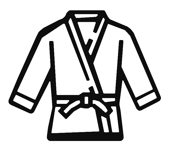 Mô hình treo tường võ phục Judo 3D - Martial Arts Judo Gi Wall Art - Image 1