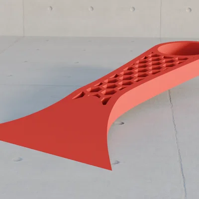 Dụng cụ cạo bàn in 3D Mini với họa tiết tổ ong cực kỳ tiện lợi