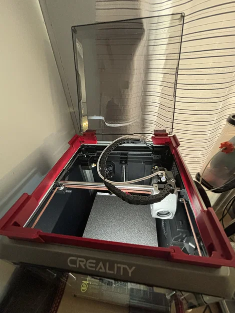 Creality K1/K1C Hinged Lid Riser Remix dùng ốc ngắn hơn - Image 2