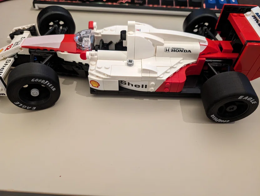 Lốp/mâm chân thật cho LEGO 10330 McLaren Senna F1 – chữ phẳng 2 màu - Image 7