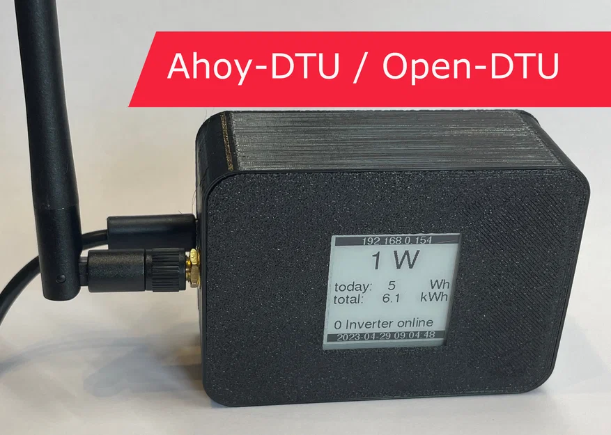 Vỏ Ahoy-DTU / Open-DTU cho màn E-Ink Waveshare - Image 1