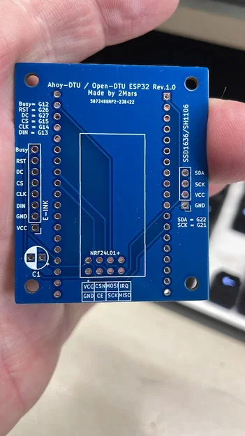 Vỏ Ahoy-DTU / Open-DTU cho màn E-Ink Waveshare - Image 5