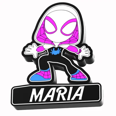 Hộp Đèn LED Lightbox Ghost Spider (Spiderman) Dạng Lamp