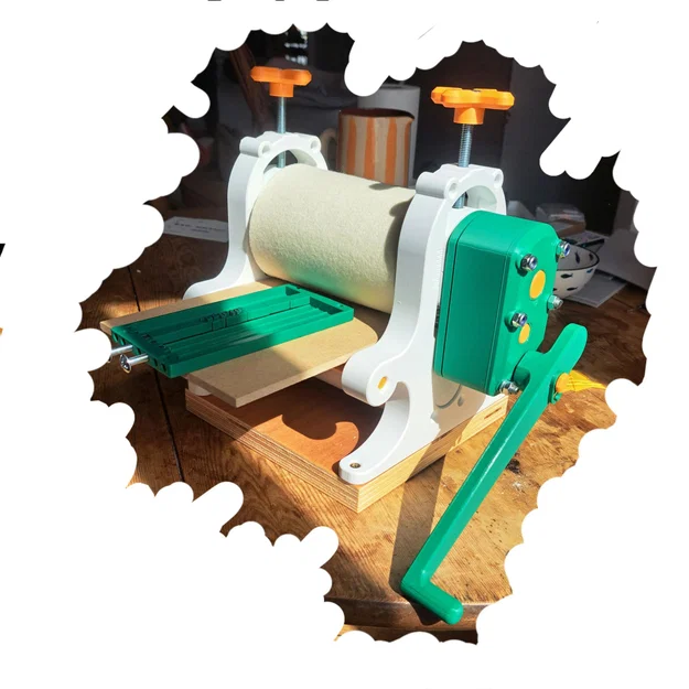 Máy in khắc 6 inch Phantom Plastic Press cải tiến không dùng keo - Image 1