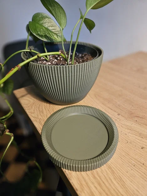 Chậu cây Wavey Planter thiết kế vân sóng hiện đại - Image 3