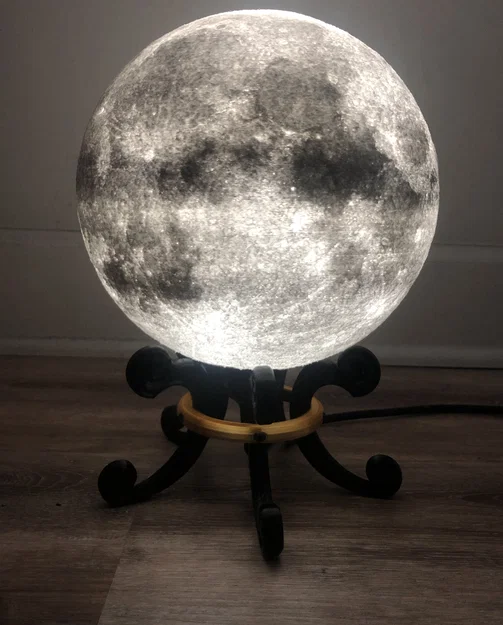 Đế đỡ đèn mặt trăng 3D (Moon Stand) thiết kế cổ điển độc đáo - Image 1