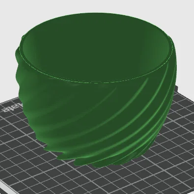 Chậu trồng cây 3D hình xoắn ốc sang trọng tinh tế